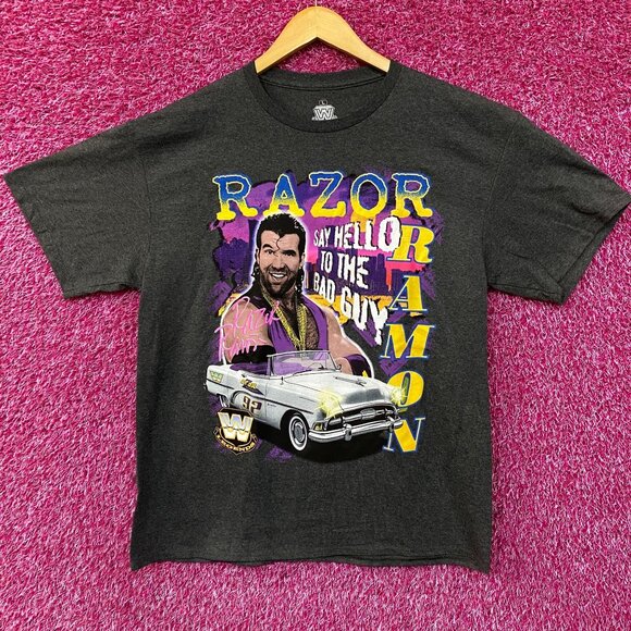 WWE Razor Ramon Say Hello To The Bad Guy T-Shirt XL - Picture 1 of 4